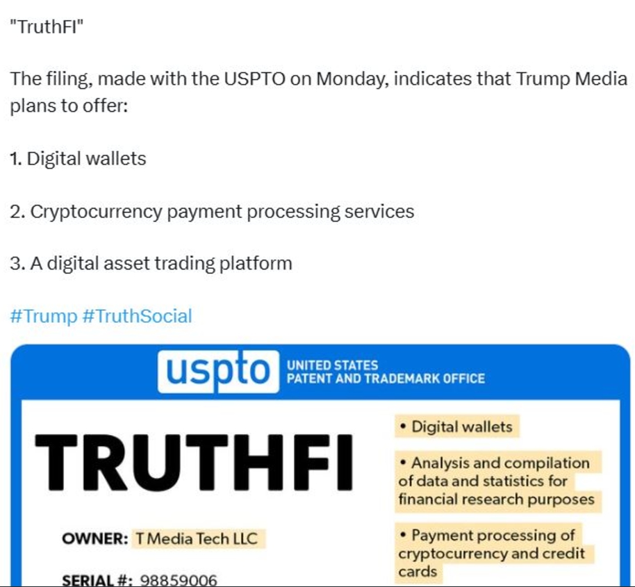 Các sản phẩm của TruthFi (Nguồn: Uspto)